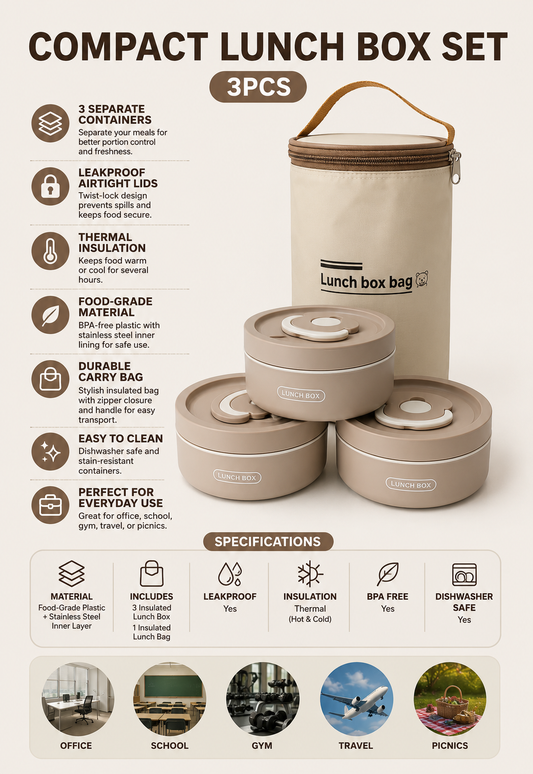 Compact Lunch Box Set