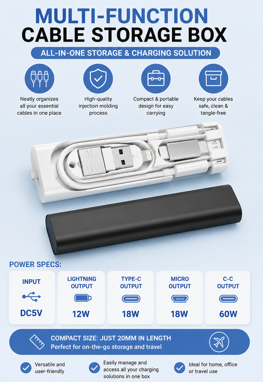 Multi-Function Cable Storage Box