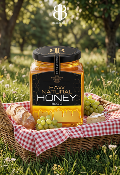 BEES & BEAR — Pure Raw Honey 500g