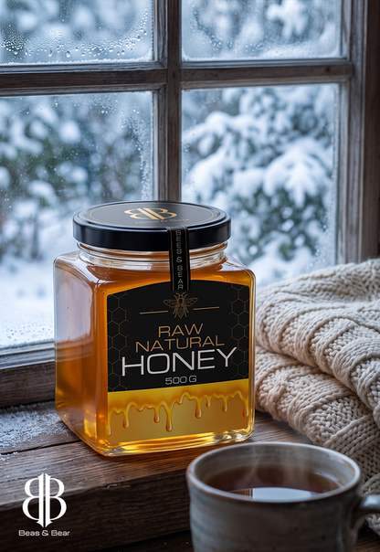 BEES & BEAR — Pure Raw Honey 500g