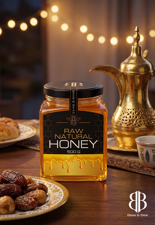 BEES & BEAR — Pure Raw Honey 500g