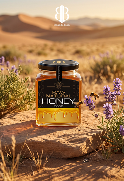 BEES & BEAR — Pure Raw Honey 500g