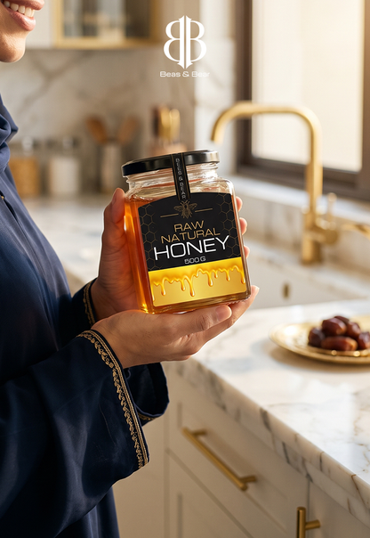 BEES & BEAR — Pure Raw Honey 500g