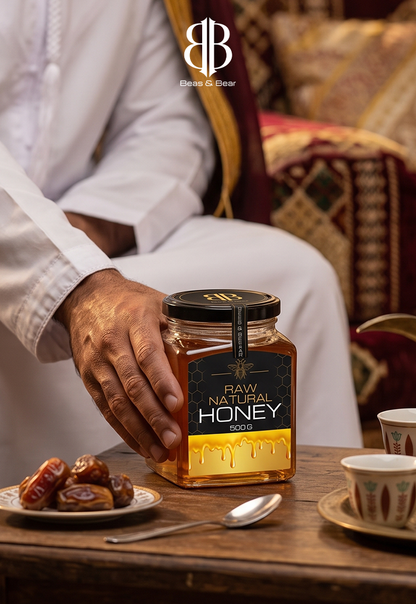 BEES & BEAR — Pure Raw Honey 500g
