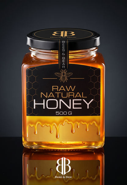 BEES & BEAR — Pure Raw Honey 500g