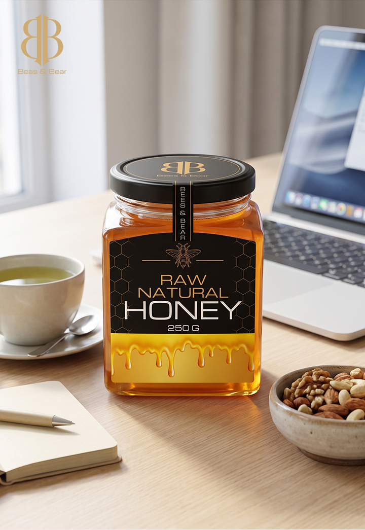 BEES & BEAR — Pure Raw Honey 250gm