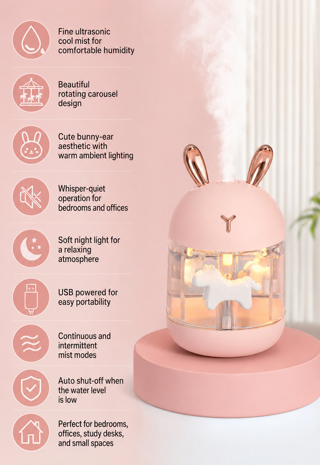Carousel H2O Mini Humidifier