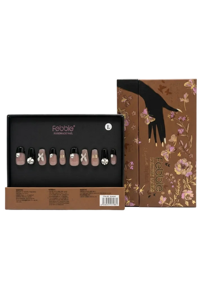 Febble - Wing Butterfly Noir Nails