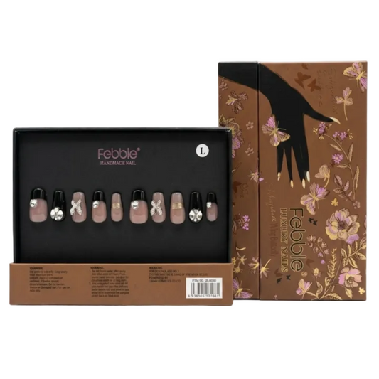 Febble - Wing Butterfly Noir Nails