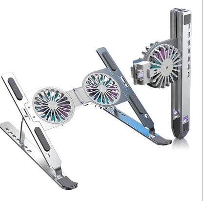 Foldable Dual Fan Laptop Cooling Stand