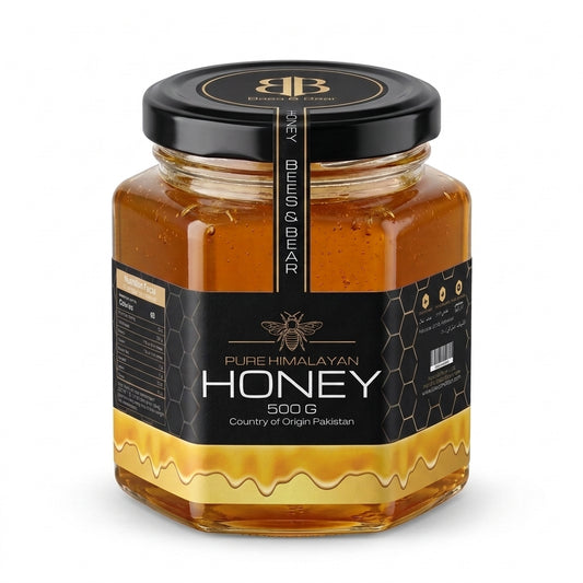 BEES & BEAR — Pure Raw Honey 500g