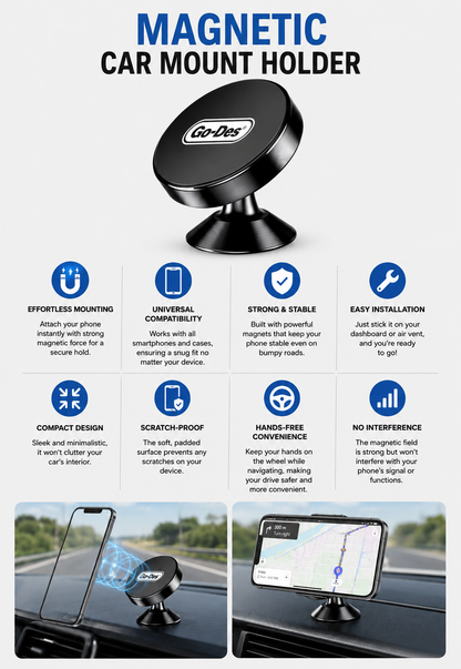 Magnetic Car Mount Holder