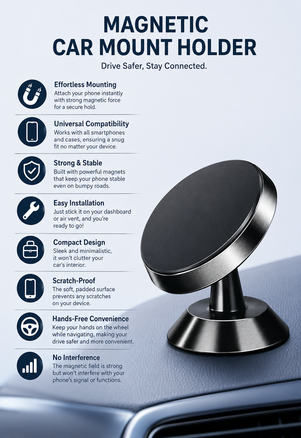 Magnetic Car Mount Holder