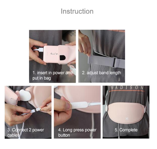 Rechargeable heat pad for period pain