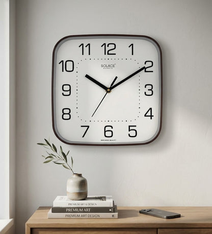 Solace Classic Minimal Square Wall Clock