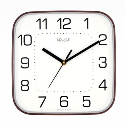 Solace Classic Minimal Square Wall Clock