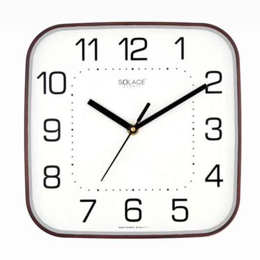 Solace Classic Minimal Square Wall Clock