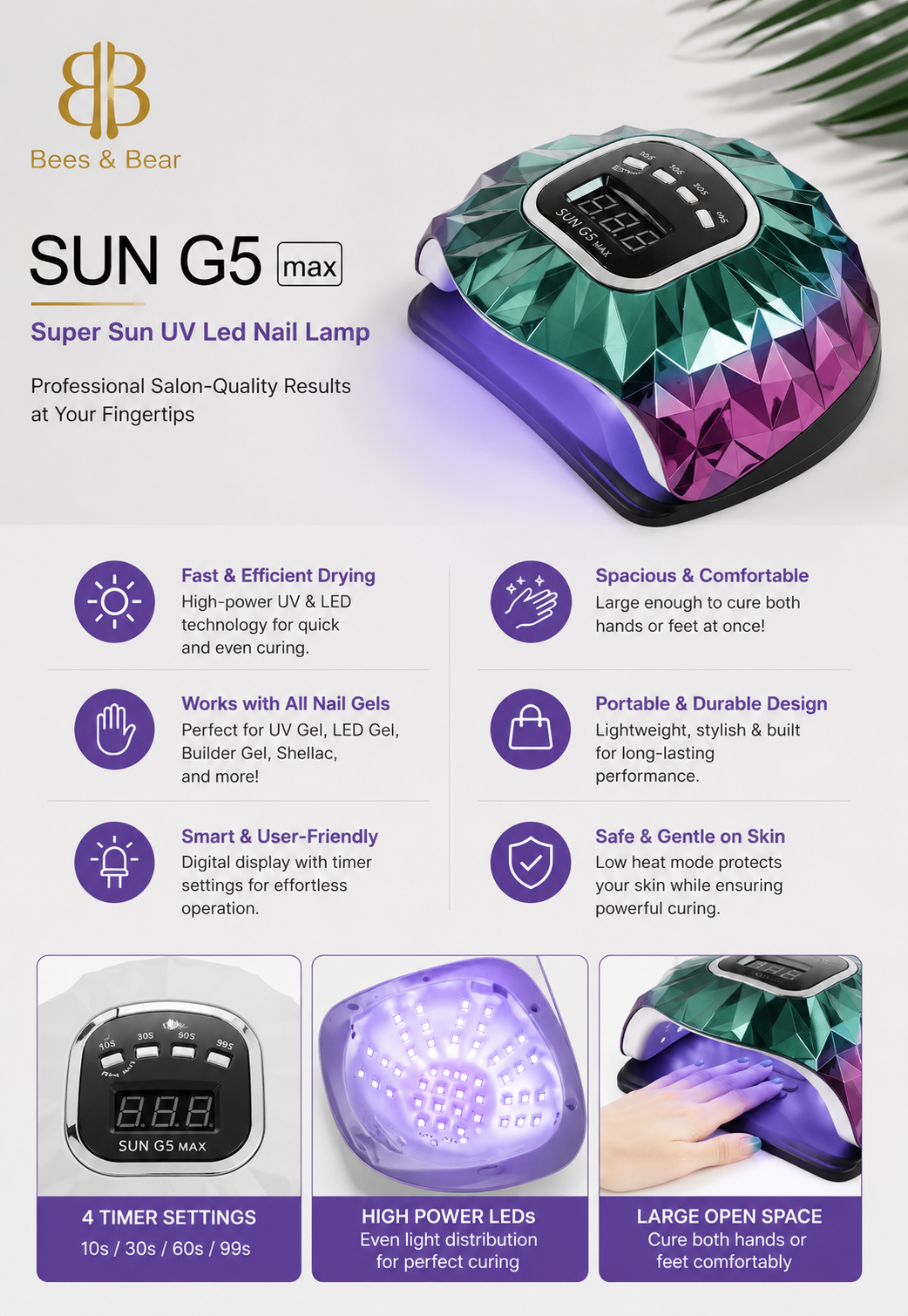 Super Sun UV Led Nail Lamp