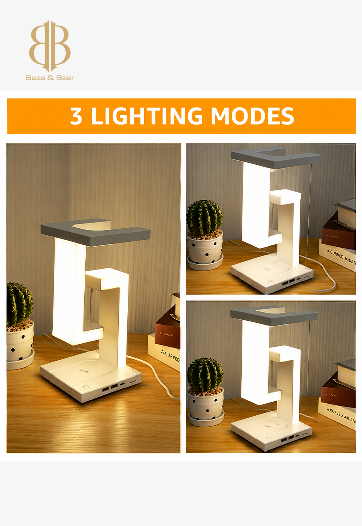 Tensegrity Smart LED Desk Lamp with Wireless Charge
