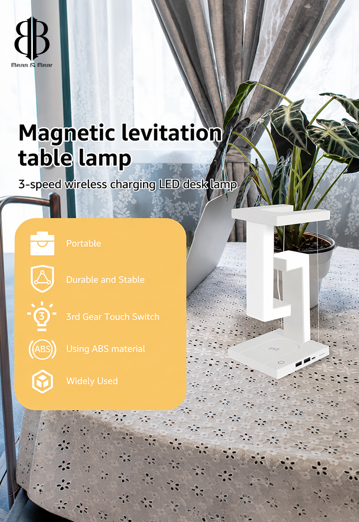 Tensegrity Smart LED Desk Lamp with Wireless Charge