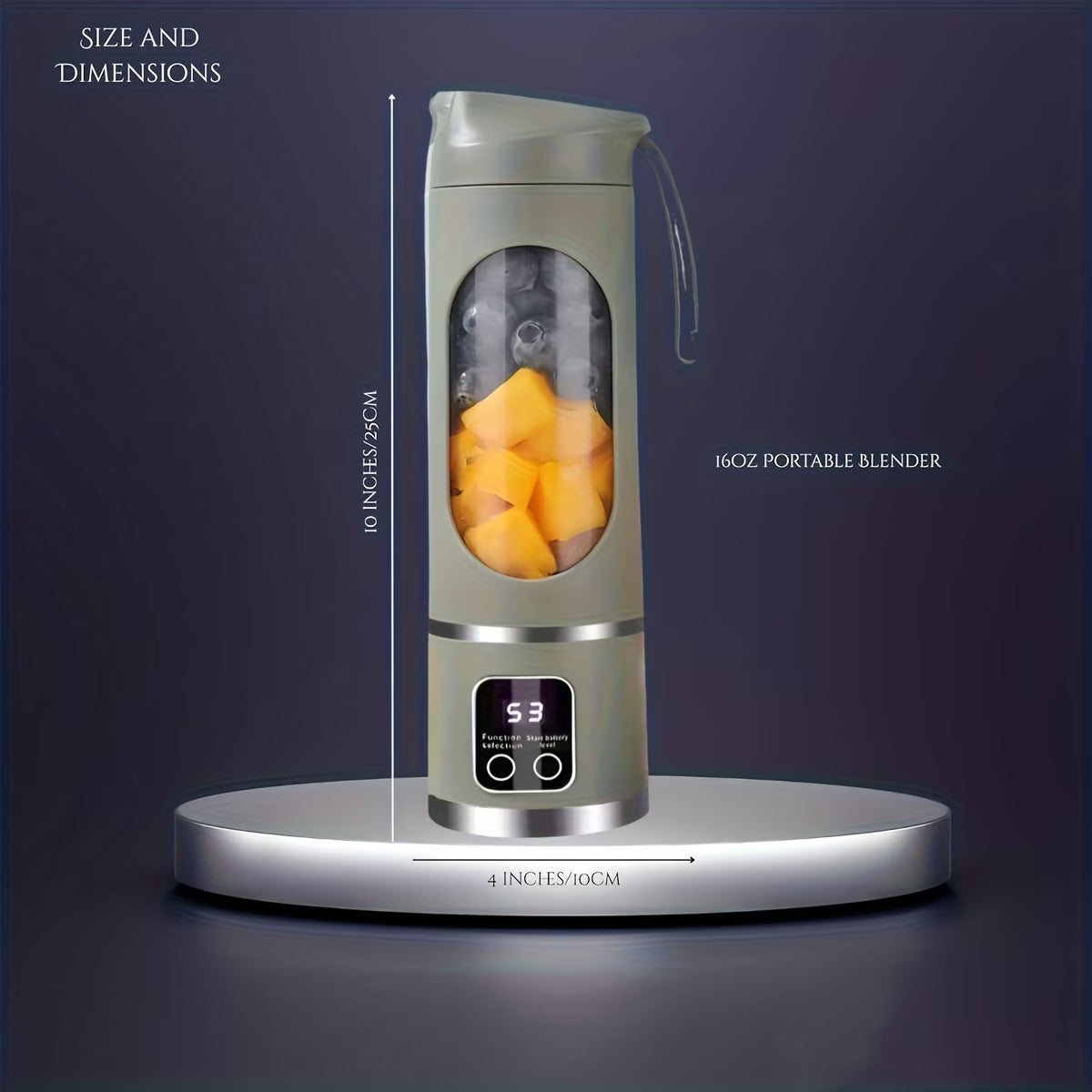 Portable USB Rechargeable Blender Bottle