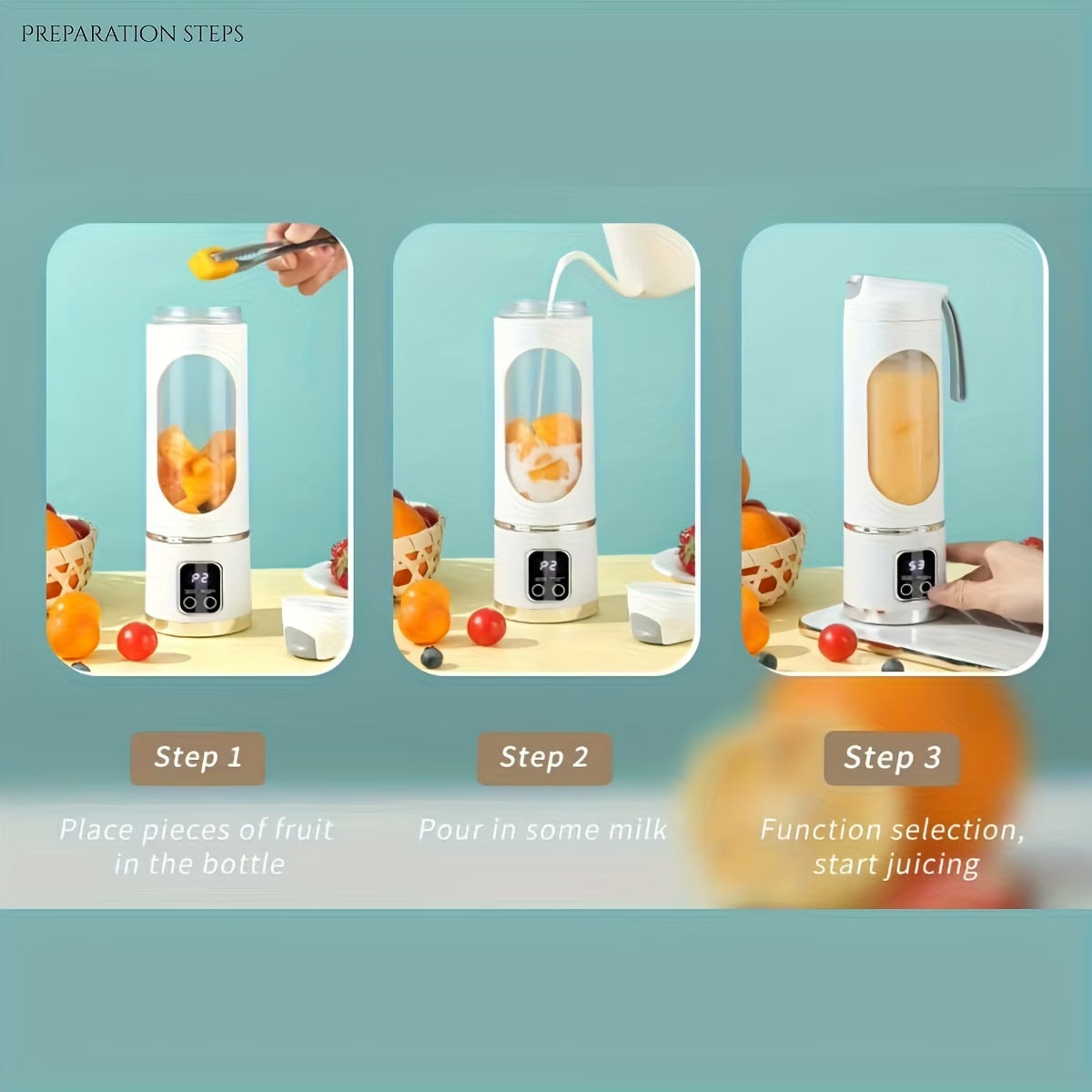 Portable USB Rechargeable Blender Bottle