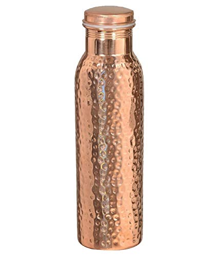 Pure Copper Hammered Water Bottle