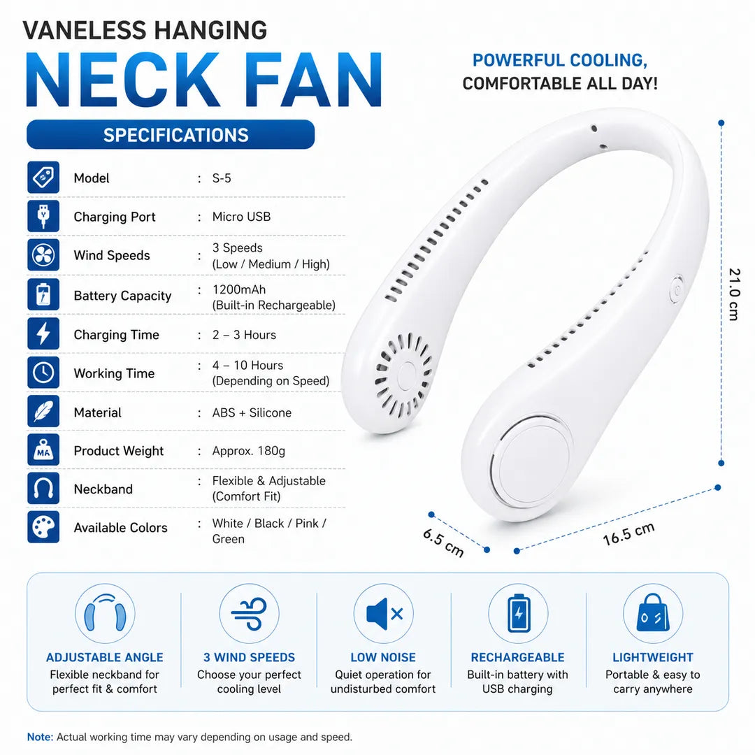 Vaneless Neck Hanging Fan