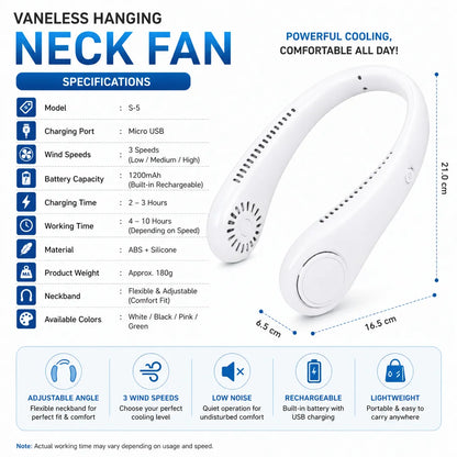 Vaneless Neck Hanging Fan