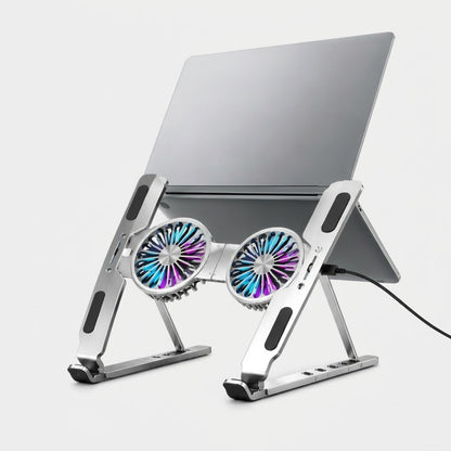 Foldable Dual Fan Laptop Cooling Stand