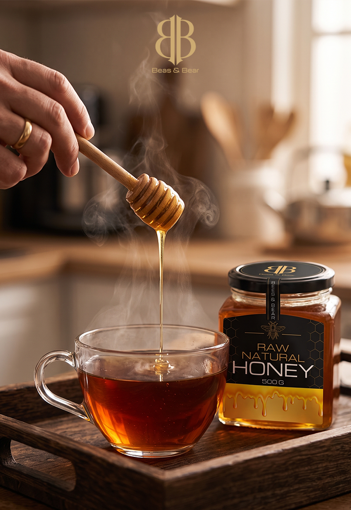 BEES & BEAR — Pure Raw Honey 500g