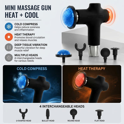 Practical Heat Cool Mini Massage Gun