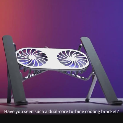 Foldable Dual Fan Laptop Cooling Stand