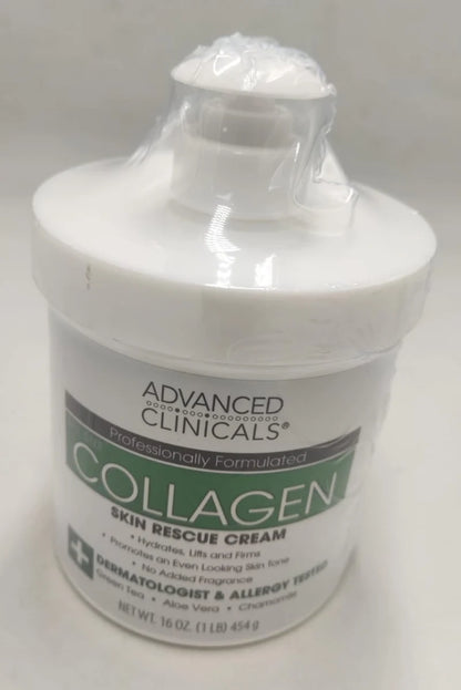 Advanced Clinicals - Spa Size Collagen Skin Rescue Cream